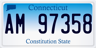 CT license plate AM97358