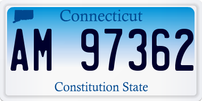 CT license plate AM97362