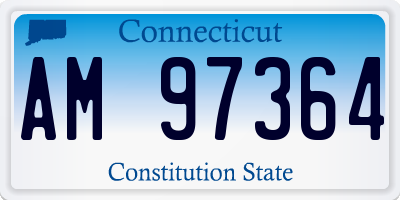 CT license plate AM97364