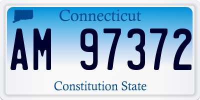 CT license plate AM97372