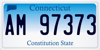 CT license plate AM97373