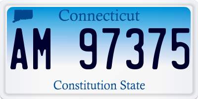 CT license plate AM97375