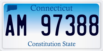 CT license plate AM97388