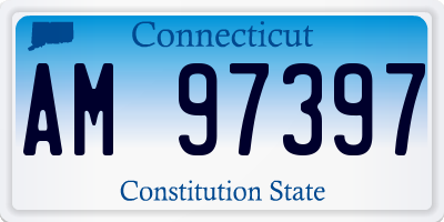 CT license plate AM97397