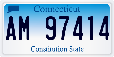 CT license plate AM97414