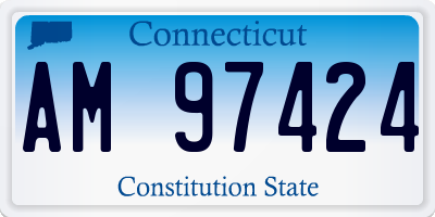CT license plate AM97424