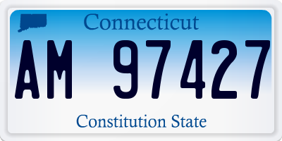 CT license plate AM97427