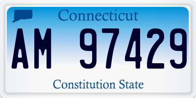 CT license plate AM97429