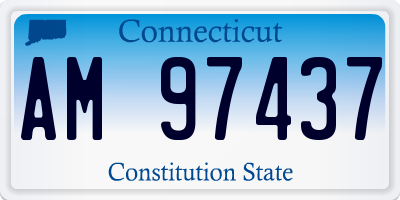 CT license plate AM97437