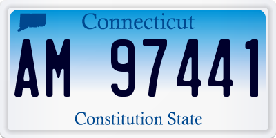 CT license plate AM97441