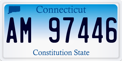 CT license plate AM97446
