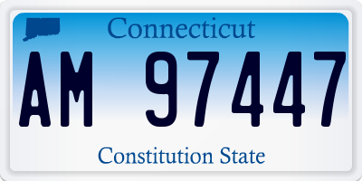 CT license plate AM97447