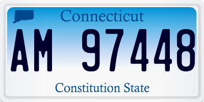 CT license plate AM97448