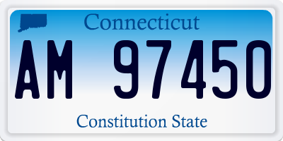 CT license plate AM97450