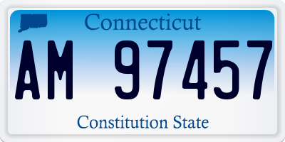 CT license plate AM97457