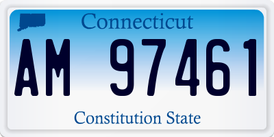 CT license plate AM97461