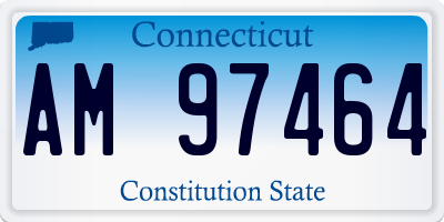 CT license plate AM97464