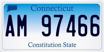 CT license plate AM97466