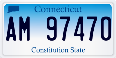CT license plate AM97470