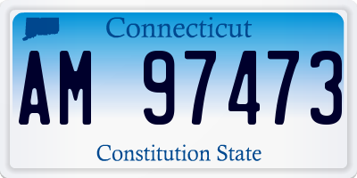 CT license plate AM97473