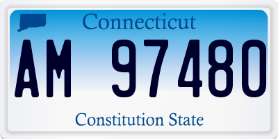 CT license plate AM97480