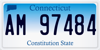 CT license plate AM97484