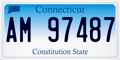 CT license plate AM97487