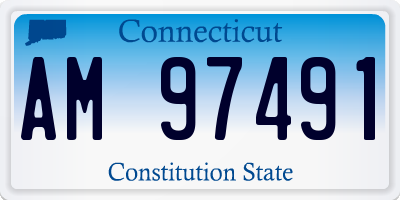 CT license plate AM97491