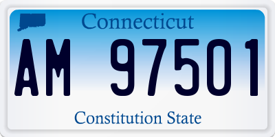 CT license plate AM97501