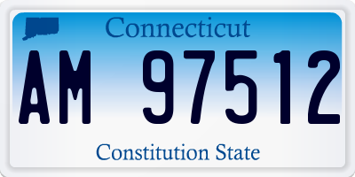 CT license plate AM97512