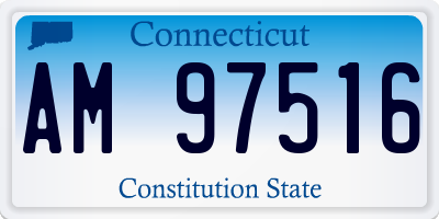 CT license plate AM97516