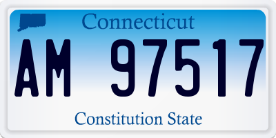 CT license plate AM97517