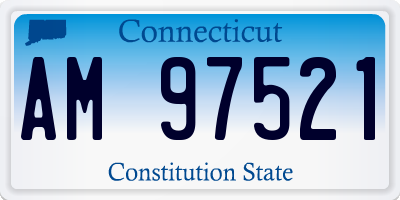 CT license plate AM97521