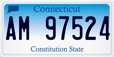 CT license plate AM97524