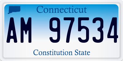 CT license plate AM97534