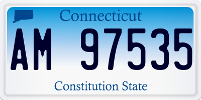 CT license plate AM97535