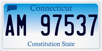 CT license plate AM97537