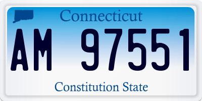 CT license plate AM97551