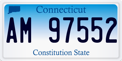 CT license plate AM97552