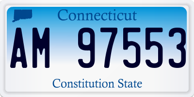 CT license plate AM97553