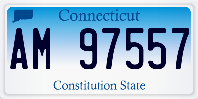 CT license plate AM97557