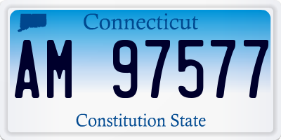 CT license plate AM97577