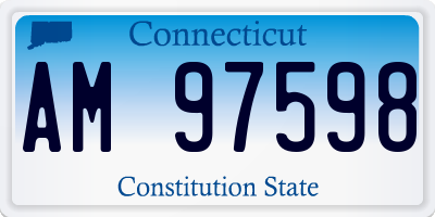 CT license plate AM97598
