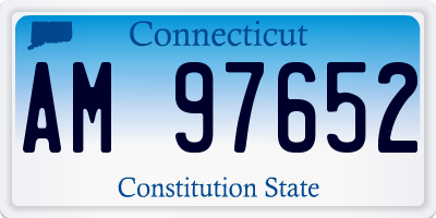 CT license plate AM97652
