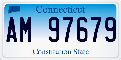CT license plate AM97679