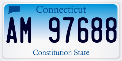 CT license plate AM97688