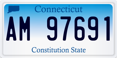 CT license plate AM97691