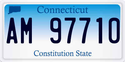 CT license plate AM97710