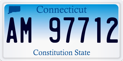 CT license plate AM97712