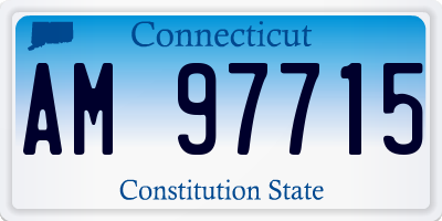 CT license plate AM97715
